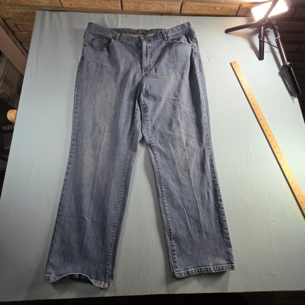 Lauren Ralph Lauren Classic Straight Leg Jeans Blue Denim Vintage Y2K 90s 20W